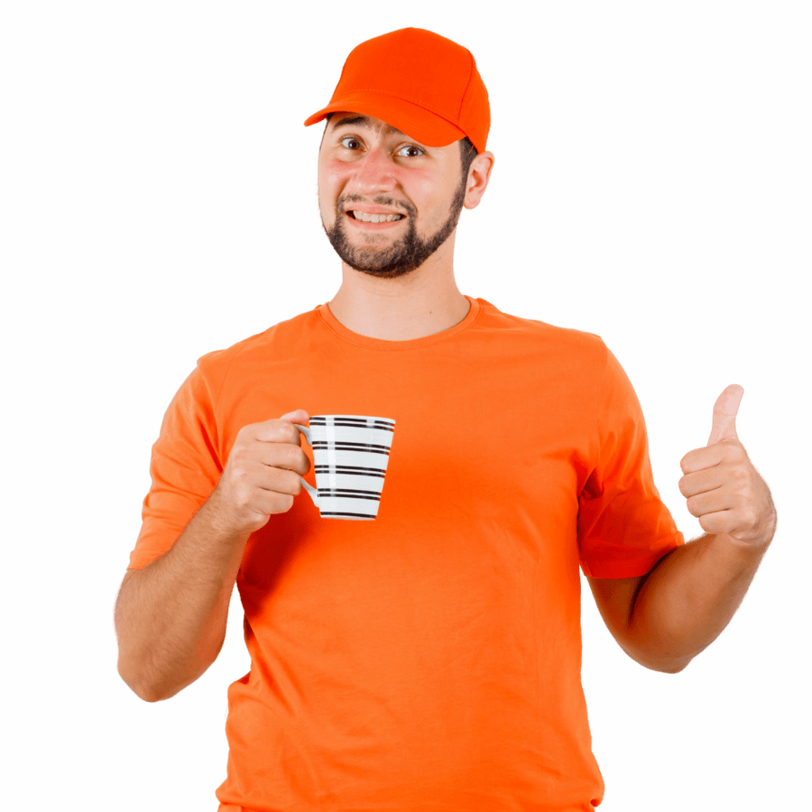 Craftsman with his mug